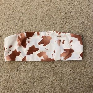 Cow Print Tube Top